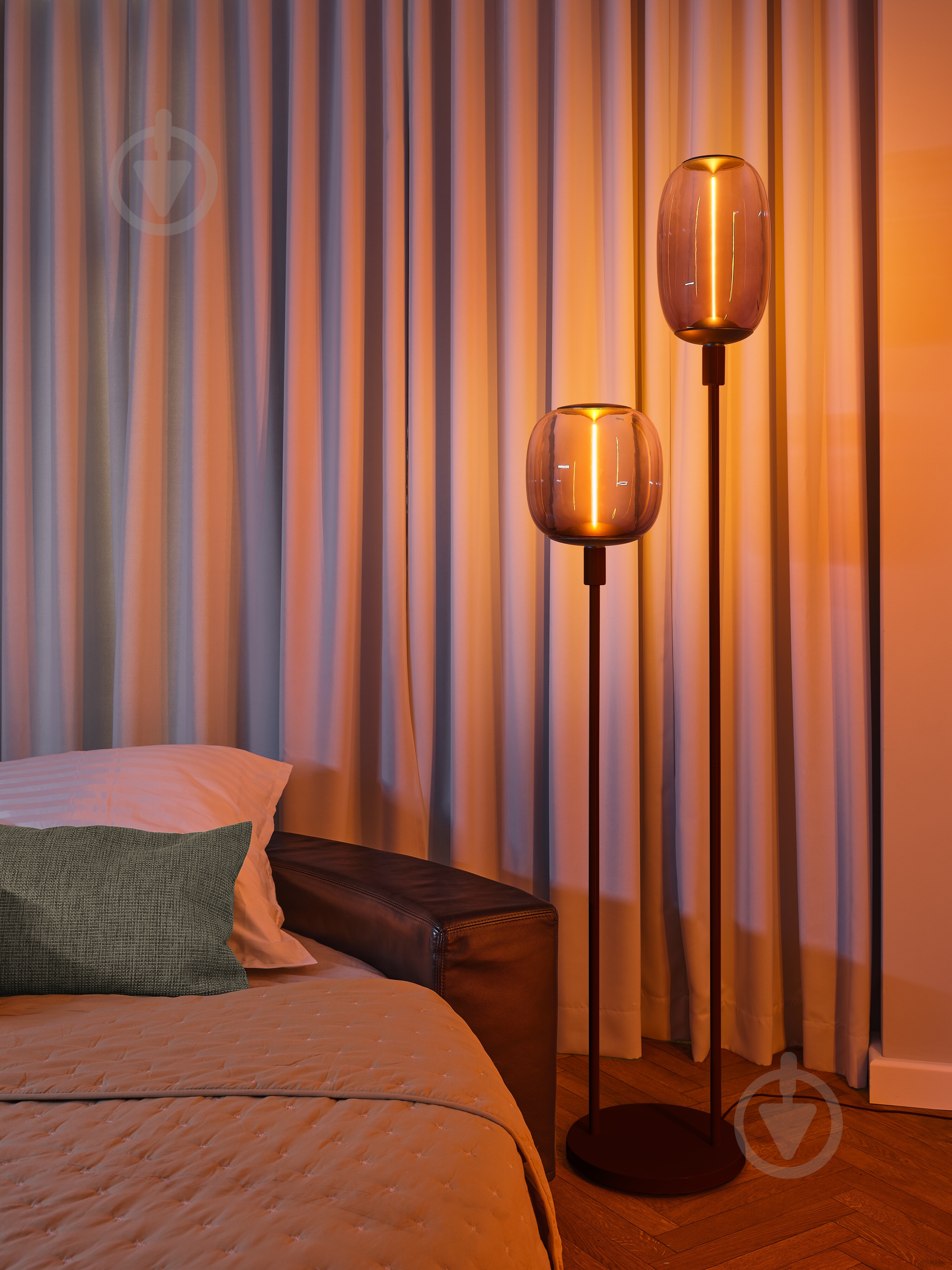 Торшер Ledvance Decor Stick Floor 2 x E27 серый - фото 12