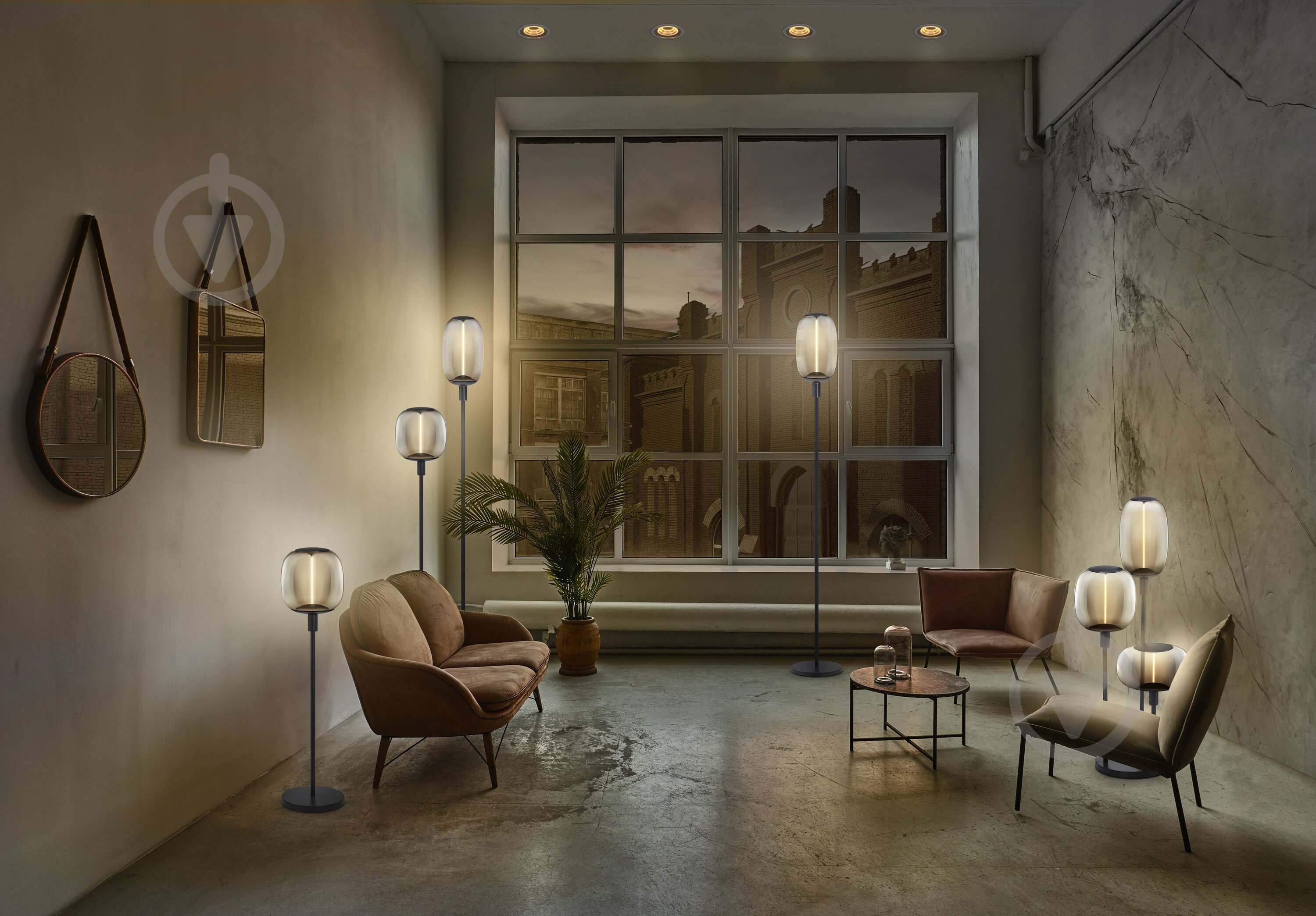 Торшер Ledvance Decor Stick Floor 2 x E27 серый - фото 10