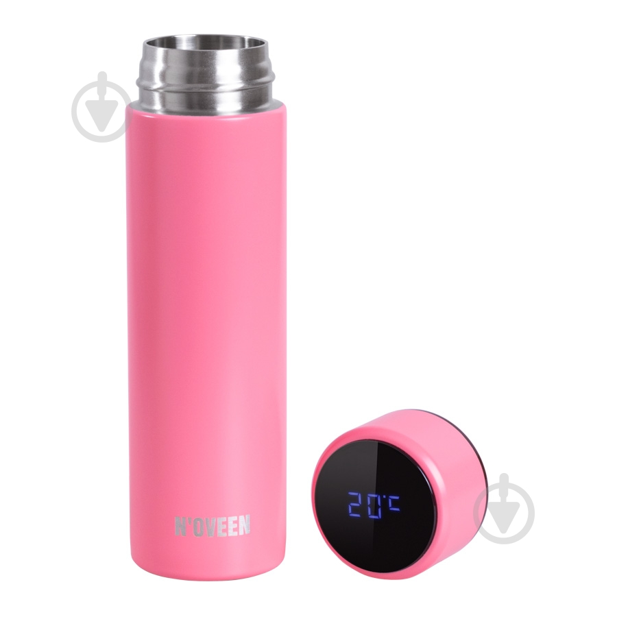 Термопляшка Noveen LED дисплей TB2116 Pink 280 мл - фото 3 Термопляшка Noveen LED дисплей TB2116 Pink 280 мл - фото 3