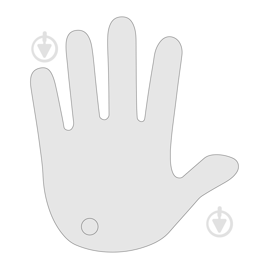 Брелок MAXGROUP светоотражающий "Рука" - фото 1 Брелок MAXGROUP светоотражающий "Рука" - фото 1