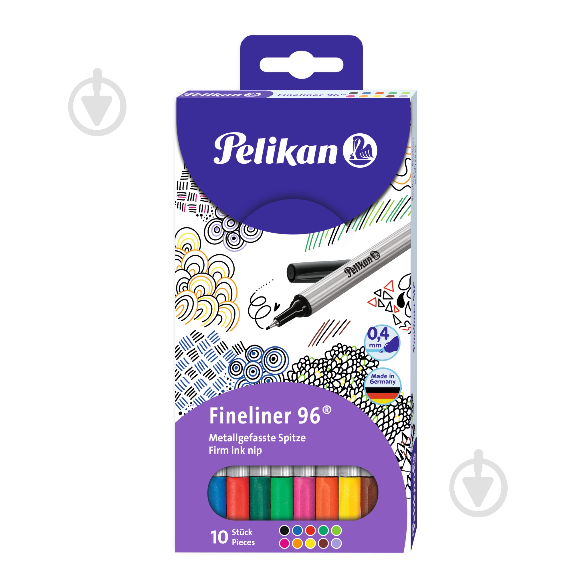 Набор лайнеров Pelikan Fineliner 10 цветов 940676 - фото 2