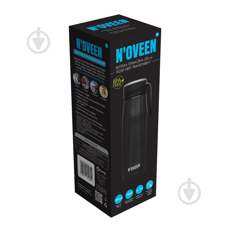 Термобутылка Noveen TB220 Grey 390 мл - фото 7