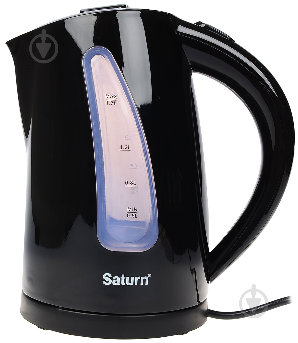 Електрочайник Saturn ST-EK8425 black with blue - фото 1
