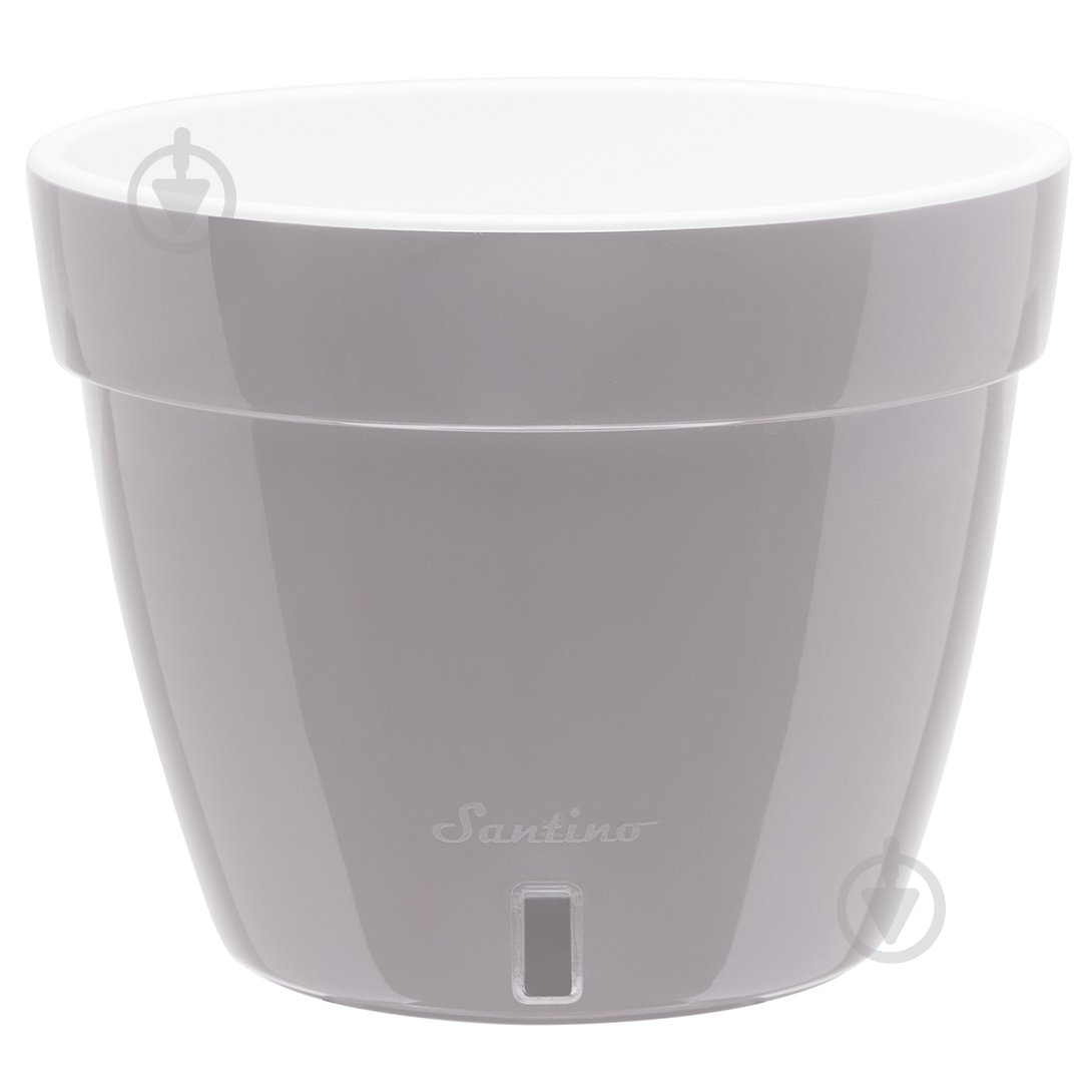 Вазон пластик Asti круглый серо-белый 2,5 л Santino (2010162) - фото 1 Вазон пластик Asti круглый серо-белый 2,5 л Santino (2010162) - фото 1