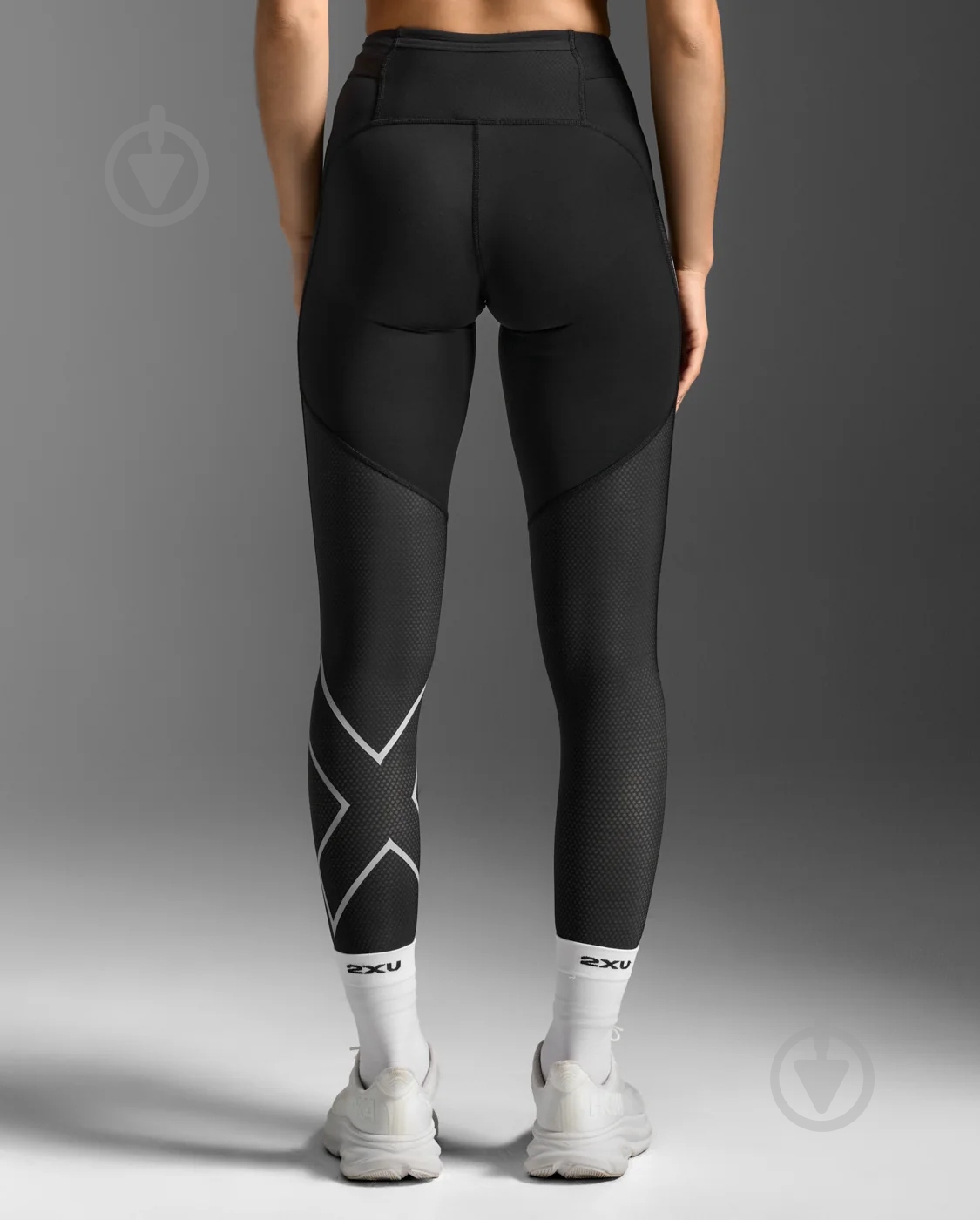 Тайтси 2XU Aero Mesh Hi-Rise Compression Tights WA7378b_BLK/SRF р.XS чорний - фото 2 Тайтси 2XU Aero Mesh Hi-Rise Compression Tights WA7378b_BLK/SRF р.XS чорний - фото 2
