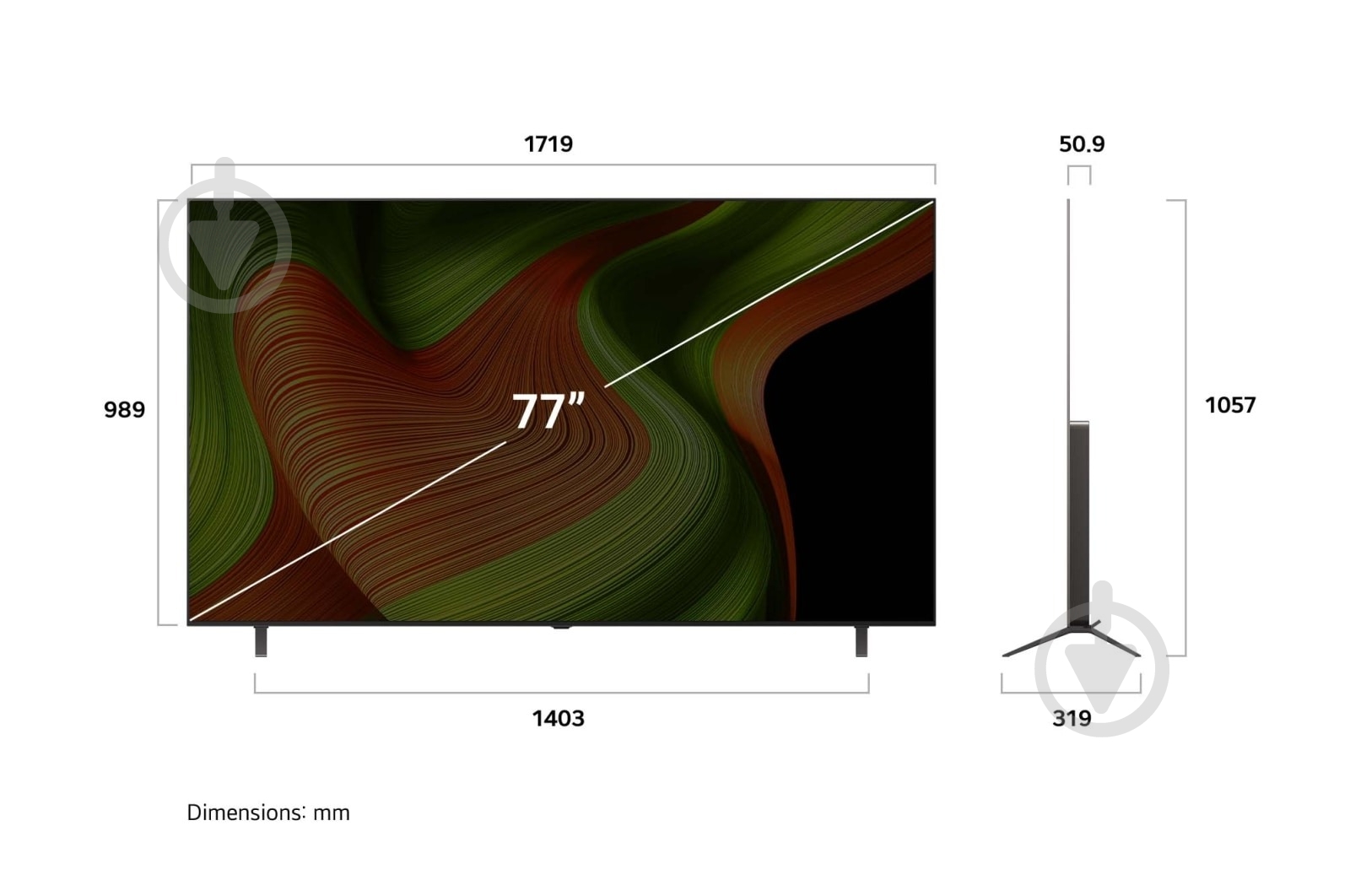 Телевізор LG OLED77B56LA 77" 4k Smart TV OLED AI B5 - фото 6