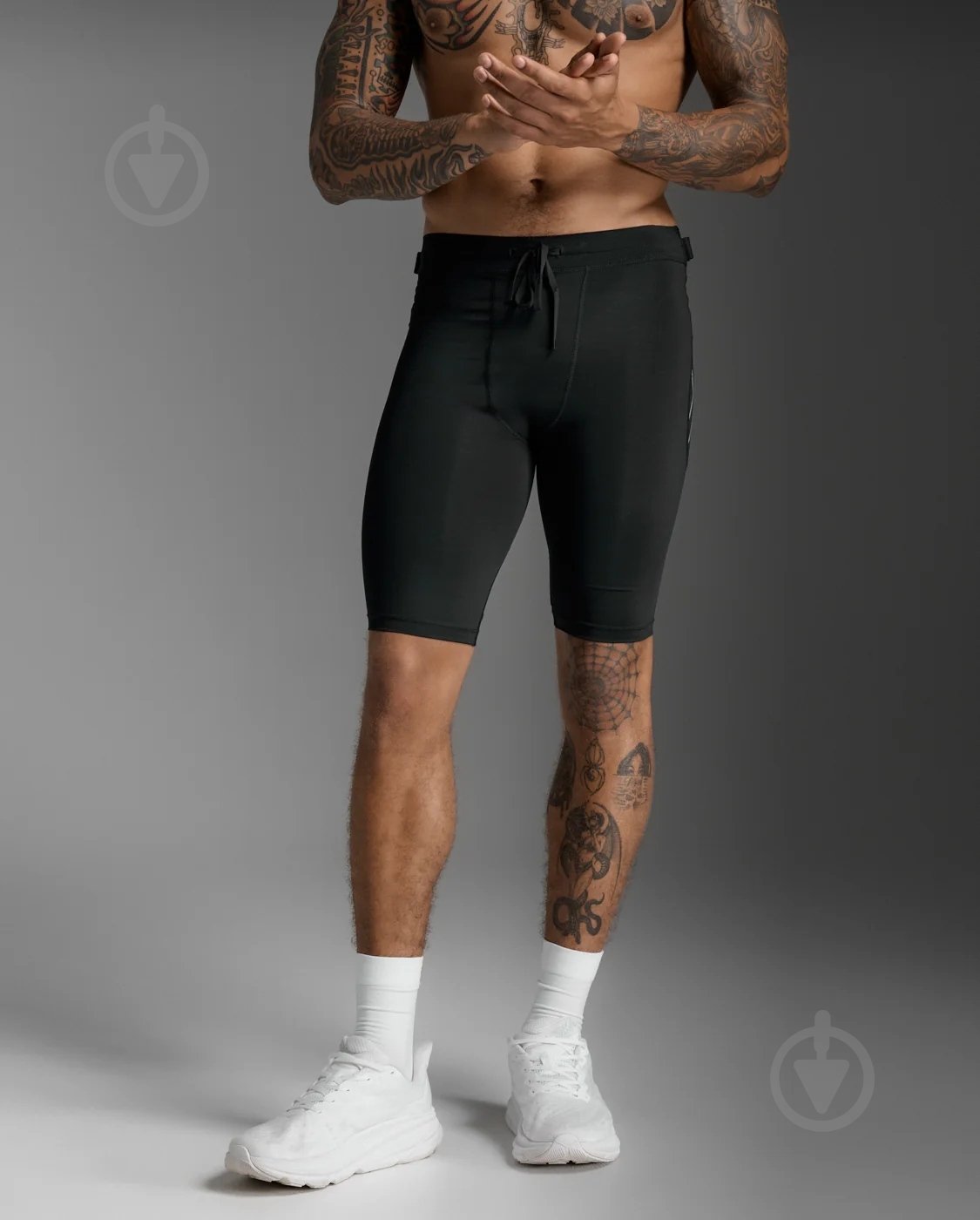Велосипедки 2XU Aero Mesh Compression Shorts MA7374b_BLK/SRF р. M чорний - фото 1