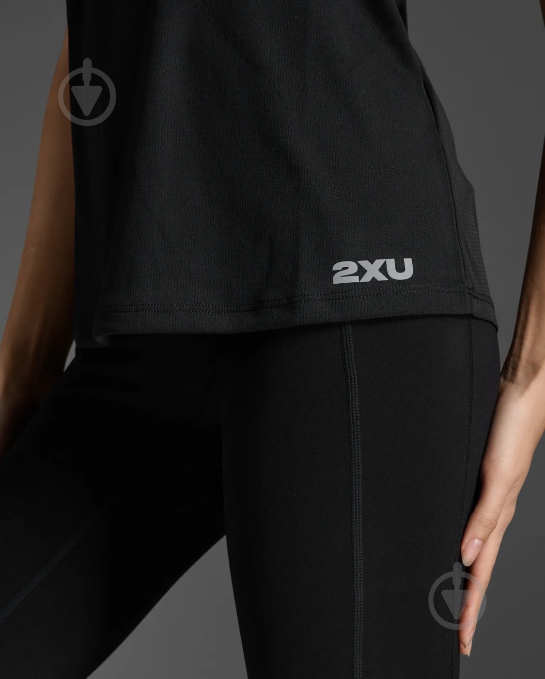 Майка 2XU Aero Singlet WR6928a_BLK/SRF р.M черный - фото 3