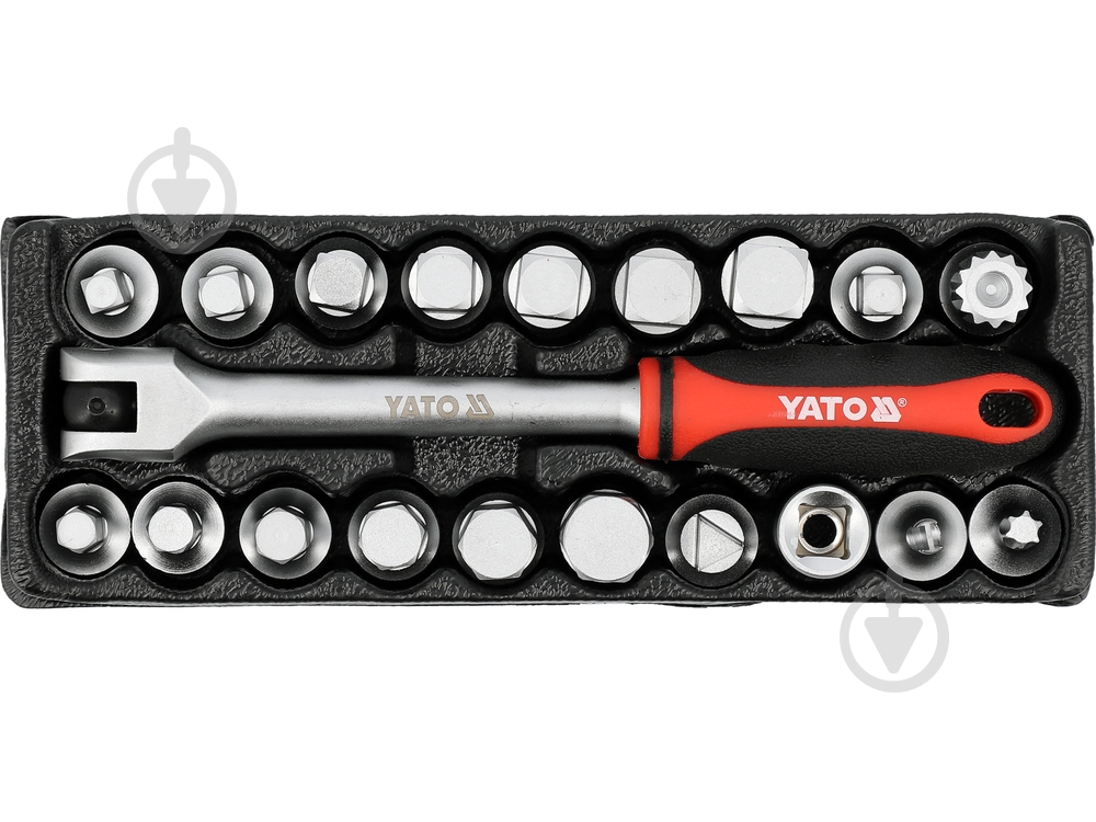 Набор головок YATO 20 шт. YT-05992 - фото 1