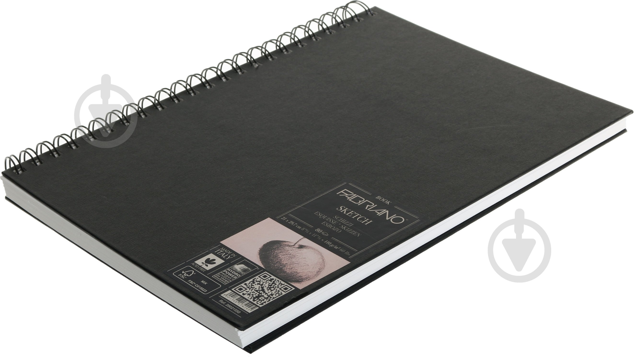 Блокнот для эскизов на спирали A4 21х29,7см 110г/м2 80 л. - фото 2