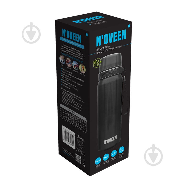 Термос Noveen TB620 Gray 700 мл - фото 7 Термос Noveen TB620 Gray 700 мл - фото 7