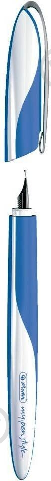 Ручка перова Herlitz My.Pen Style Baltic Blue біло-блакитна 50003211 - фото 4