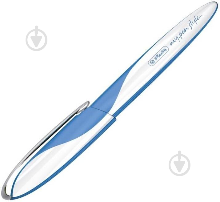 Ручка перова Herlitz My.Pen Style Baltic Blue біло-блакитна 50003211 - фото 2