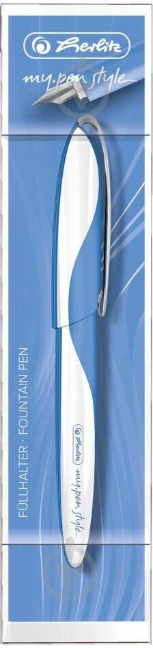Ручка перова Herlitz My.Pen Style Baltic Blue біло-блакитна 50003211 - фото 5