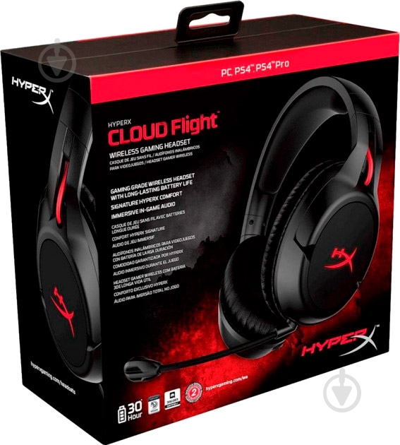 Навушники HyperX Cloud Flight black (4P5L4AM) - фото 6