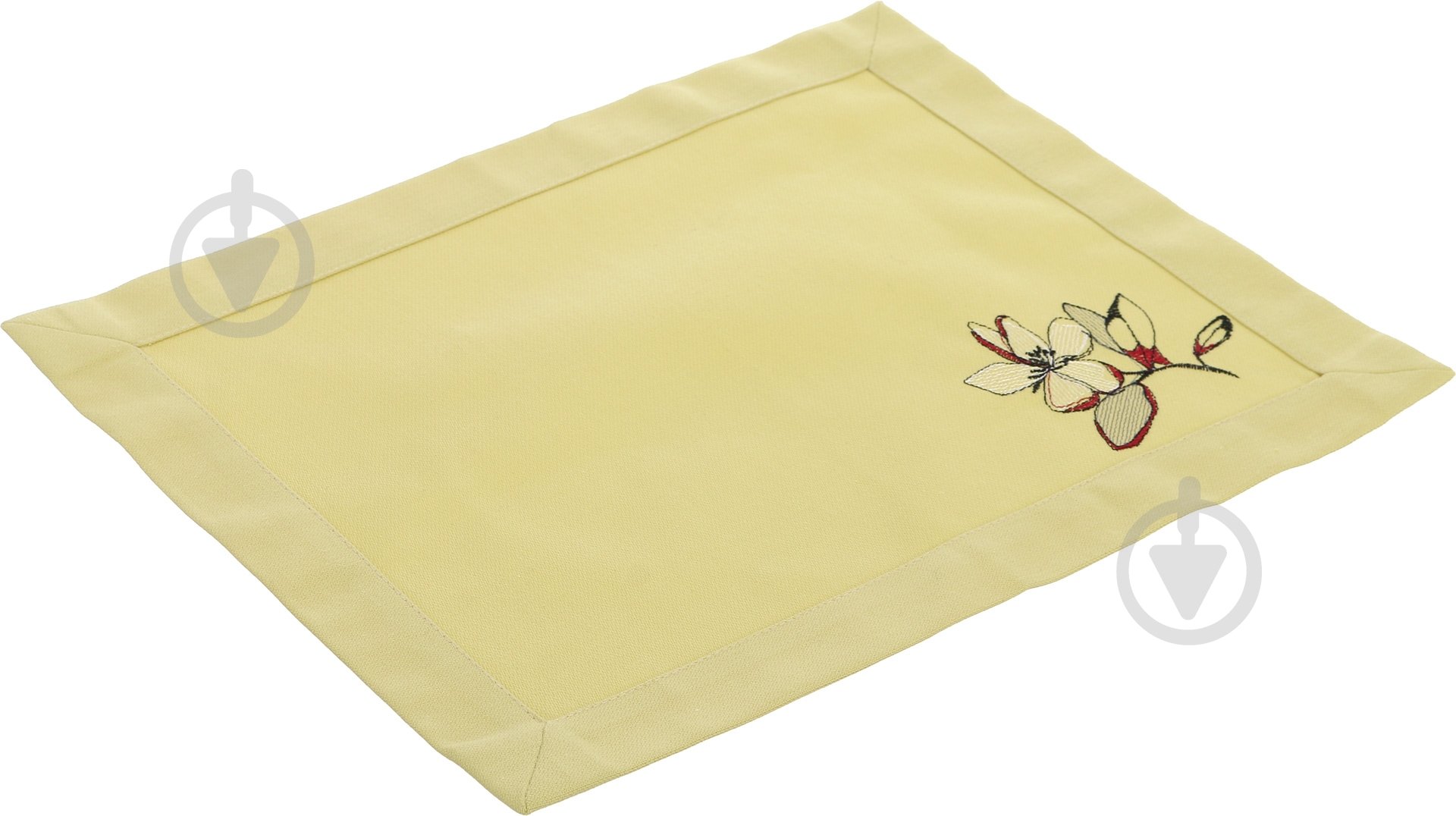 Салфетка «Цветочек» 644-16/00 30x40 см оливковый - фото 2