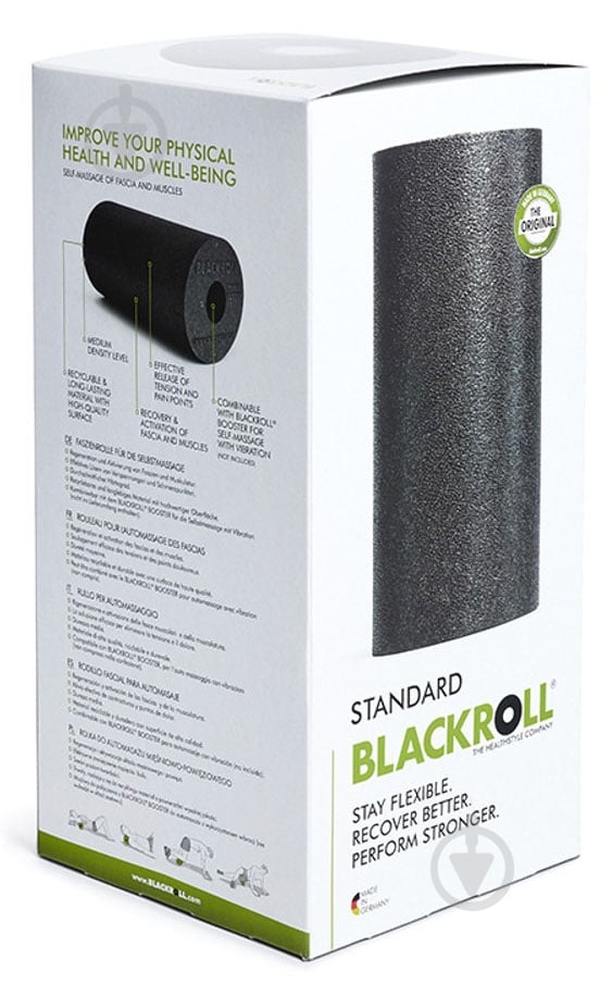 Масажний ролик BLACKROLL STANDARD Black А000389 - фото 2
