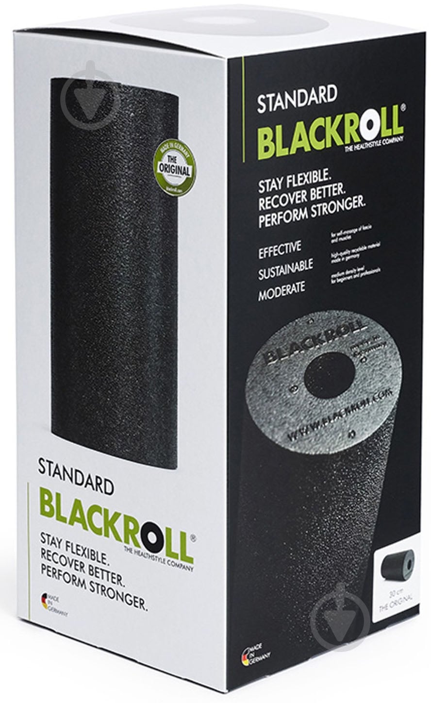 Масажний ролик BLACKROLL STANDARD Black А000389 - фото 3