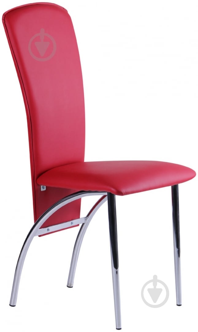 Стул обеденный AMF Art Metal Furniture Флорри хром хром/красный - фото 1