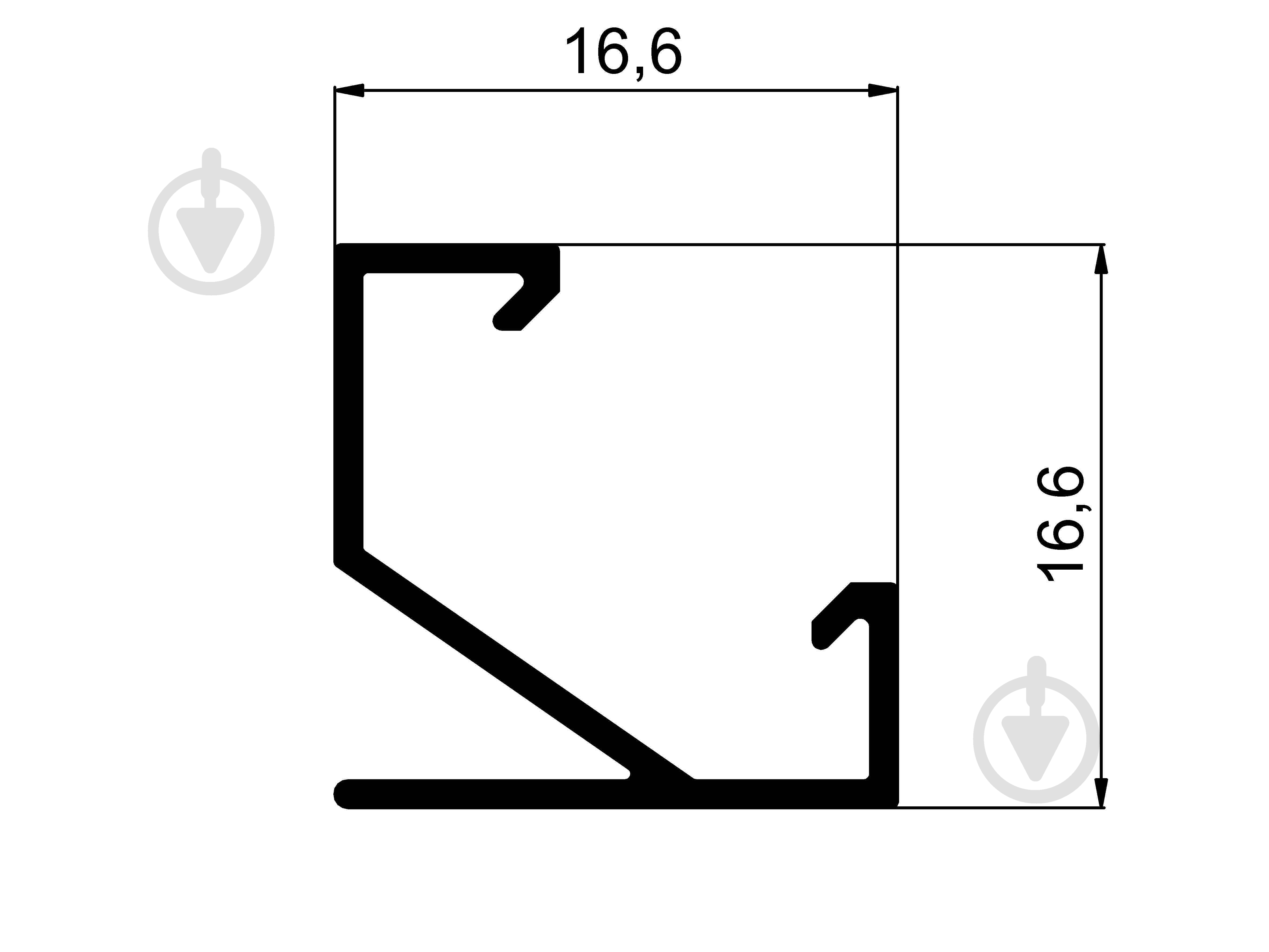 Профиль алюминиевый АЛЮПРО ПАК-0051/AS угловой анодированный с прозрачной линзой и 2 заглушками 200 см - фото 6 Профиль алюминиевый АЛЮПРО ПАК-0051/AS угловой анодированный с прозрачной линзой и 2 заглушками 200 см - фото 6
