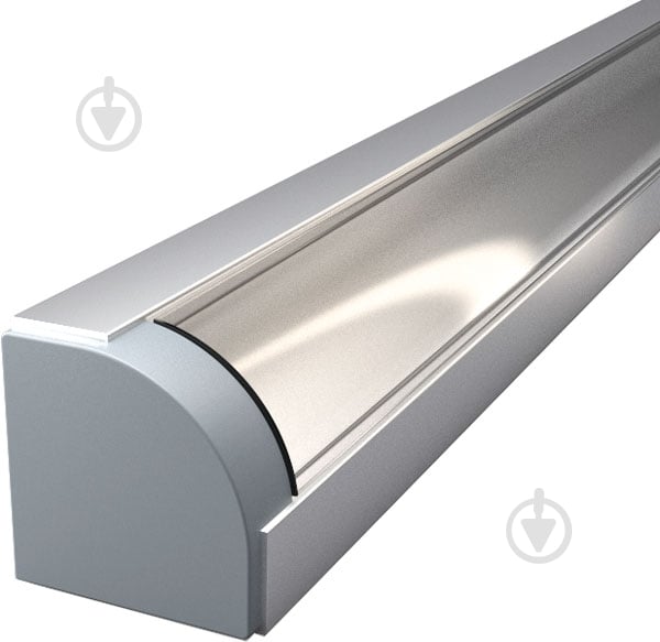 Профиль алюминиевый АЛЮПРО ПАК-0051/AS угловой анодированный с прозрачной линзой и 2 заглушками 200 см - фото 1 Профиль алюминиевый АЛЮПРО ПАК-0051/AS угловой анодированный с прозрачной линзой и 2 заглушками 200 см - фото 1