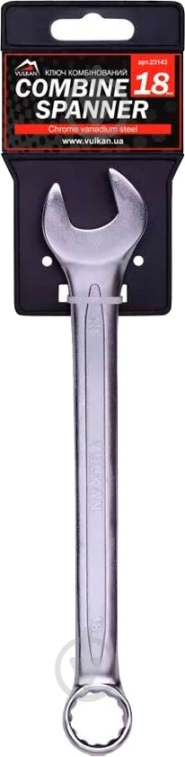 Ключ комбинированный Vulkan Combine Spanner 18 мм 23143 - фото 1 Ключ комбинированный Vulkan Combine Spanner 18 мм 23143 - фото 1