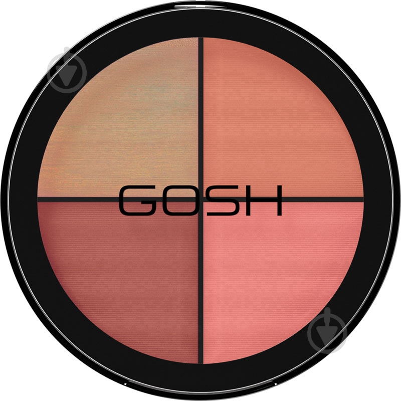 Палітра рум'ян GOSH Strobe'n Glow 002 blush 15 г - фото 1