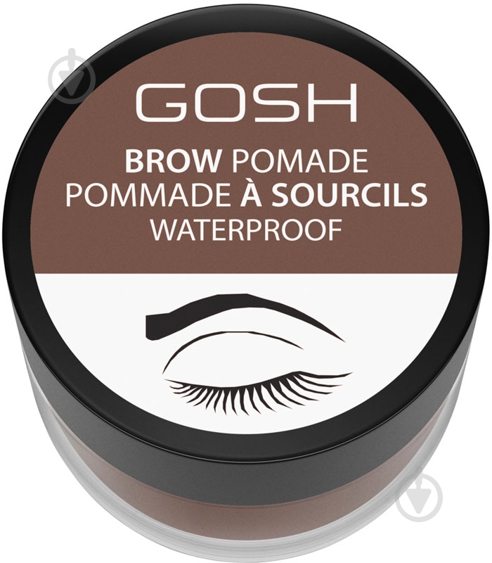 Помада для бровей Gosh Brow Pomade 001 Brown 4 г - фото 1 Помада для бровей Gosh Brow Pomade 001 Brown 4 г - фото 1