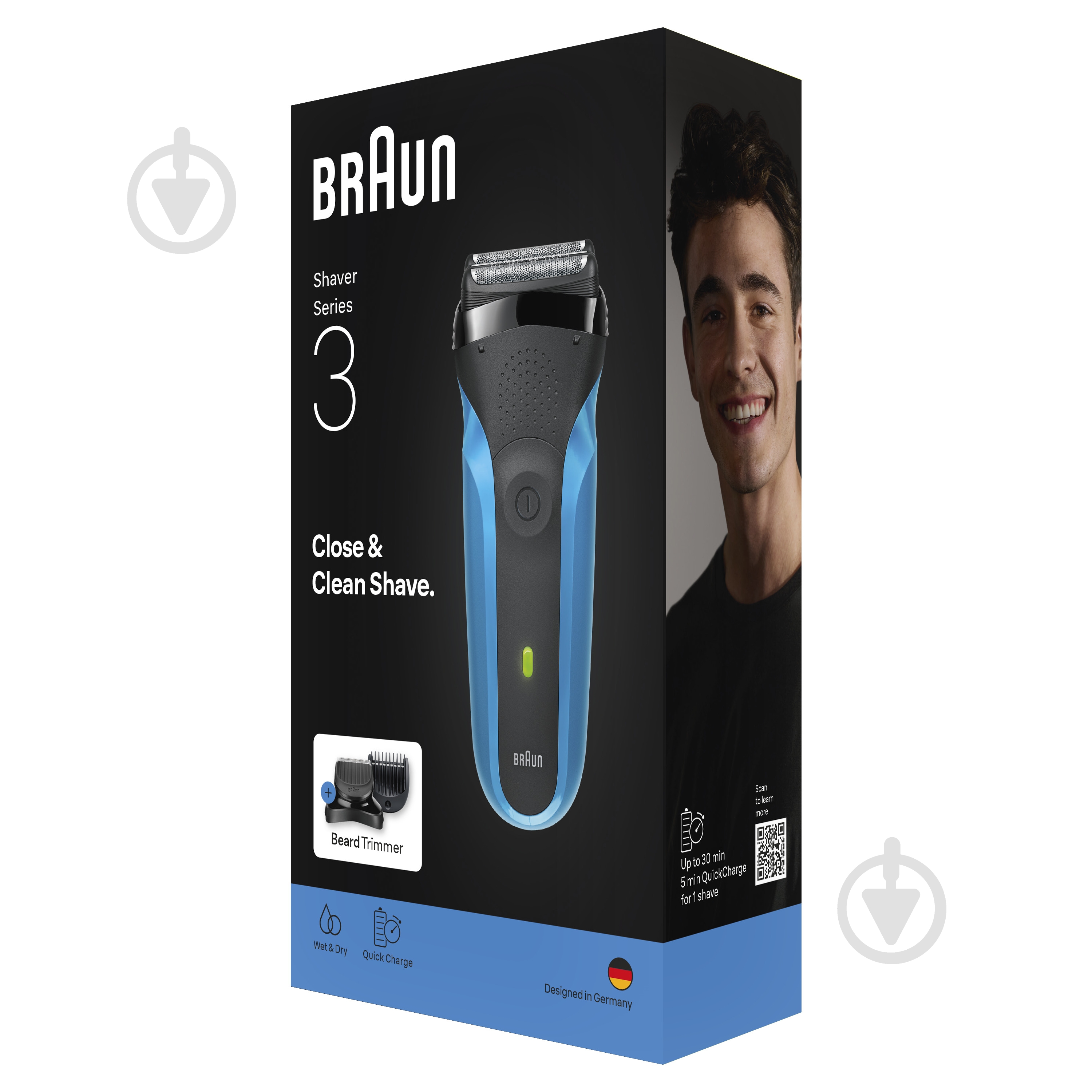 Электробритва Braun Series 3 310BT blue - фото 7