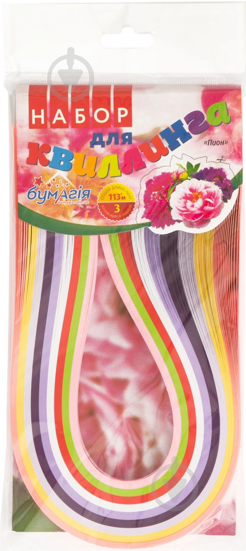 Набор для квиллинга Цветы Пионы 80.47 - фото 1