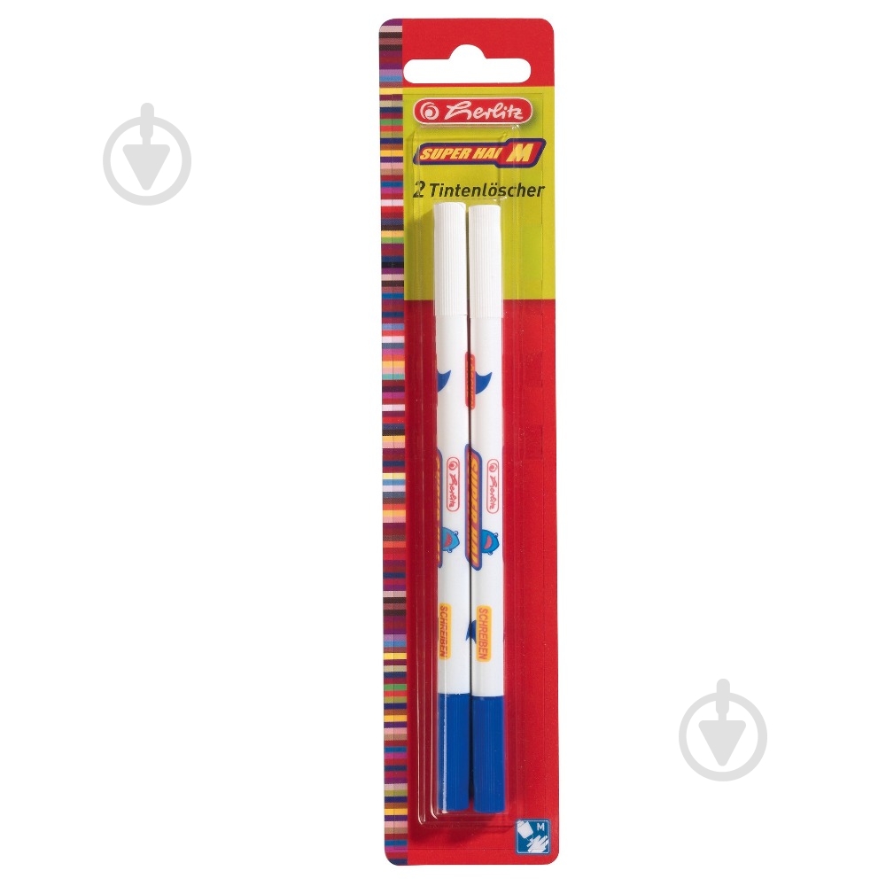 Коректор для чорнил Superhai-XL чорний 8625105 Herlitz 2 шт. - фото 1