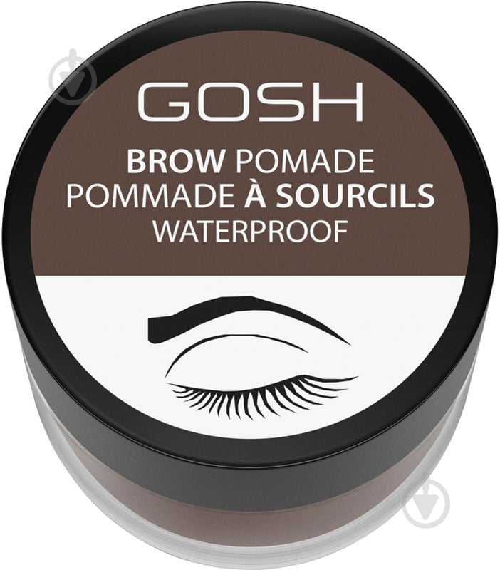 Помада для бровей Gosh Brow Pomade 003 Dark Brown 4 г - фото 1
