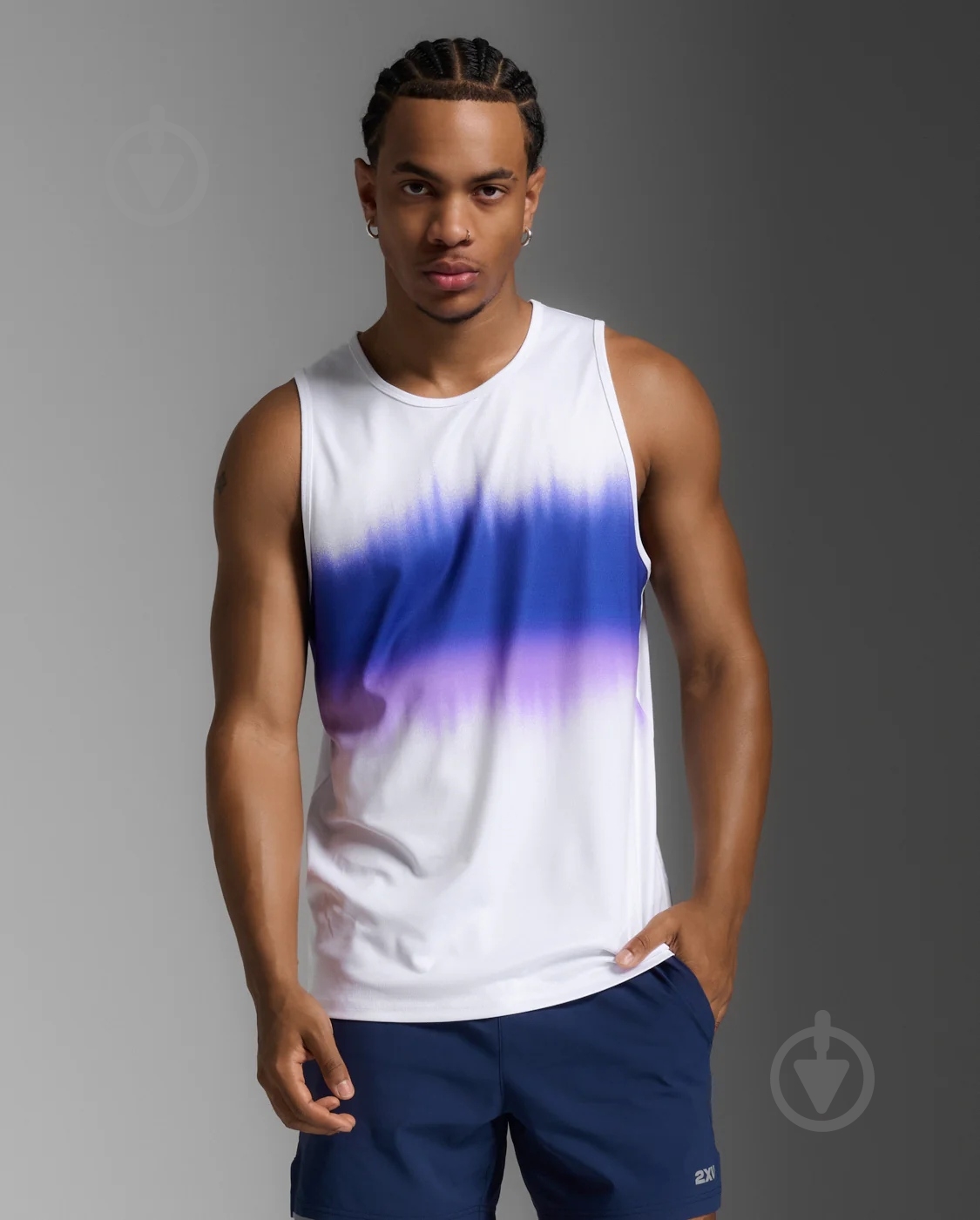 Майка 2XU Aero Tank MR6676a_MLT/BRF р.L білий - фото 1