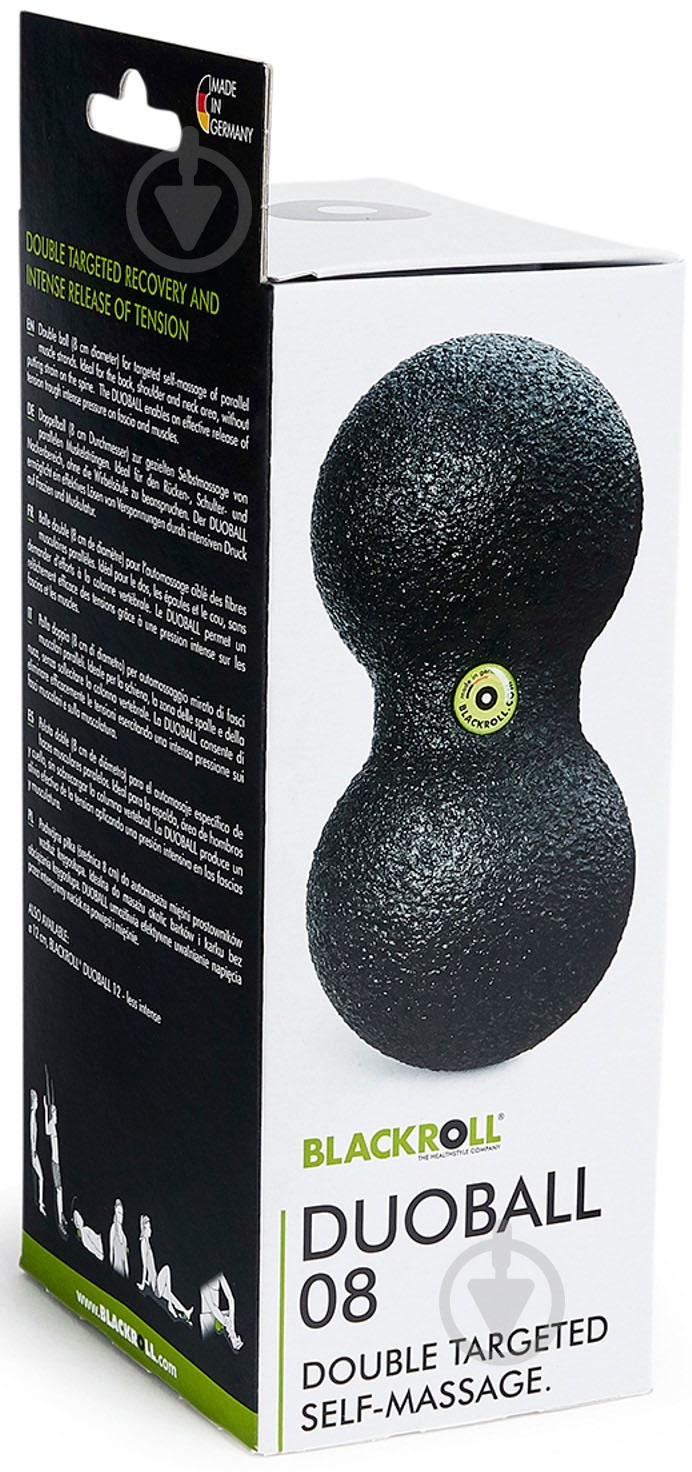 Массажный мяч BLACKROLL DUOBALL 8 Black А000498 - фото 3