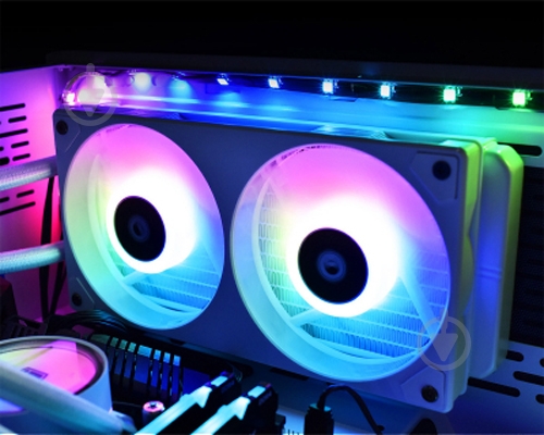 Вентилятор ID-Cooling Icefan 240 ARGB Snow - фото 4