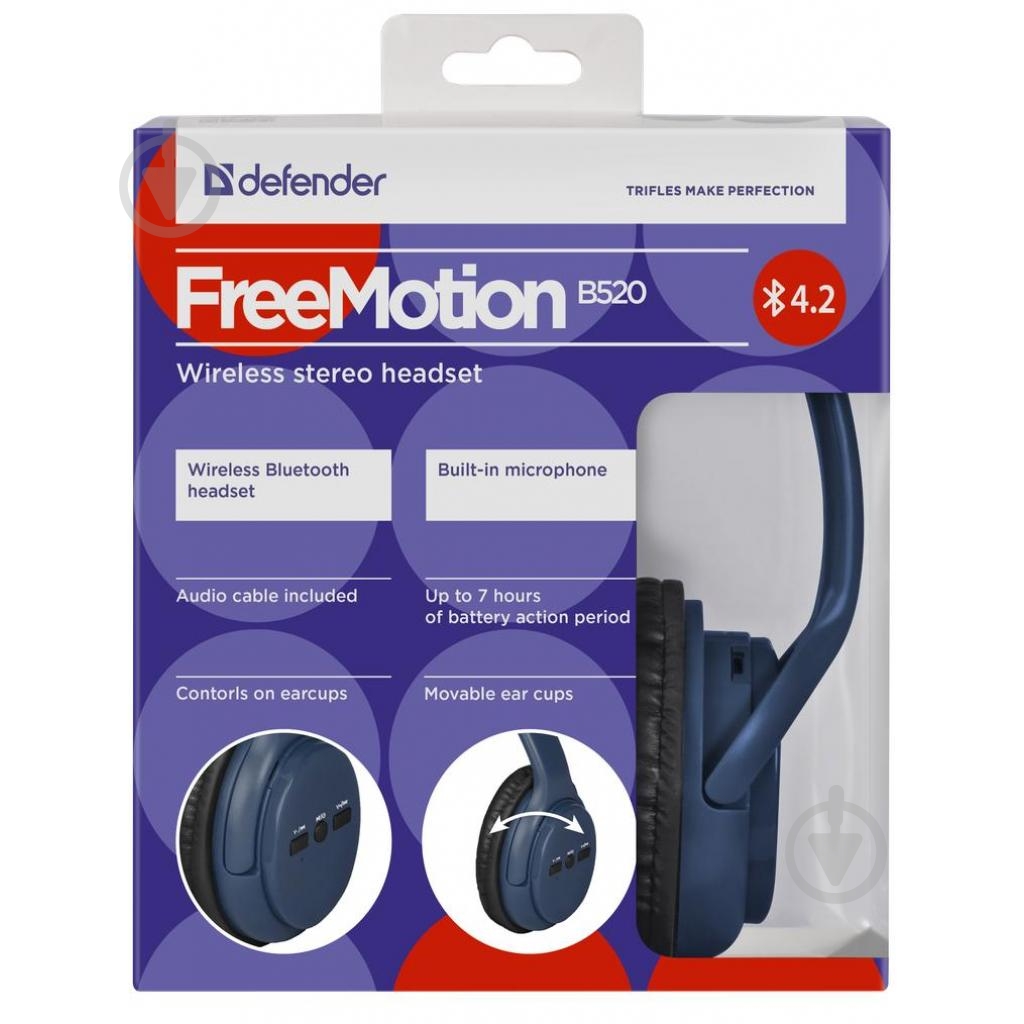 Наушники Defender FreeMotion B520 (63522) - фото 4