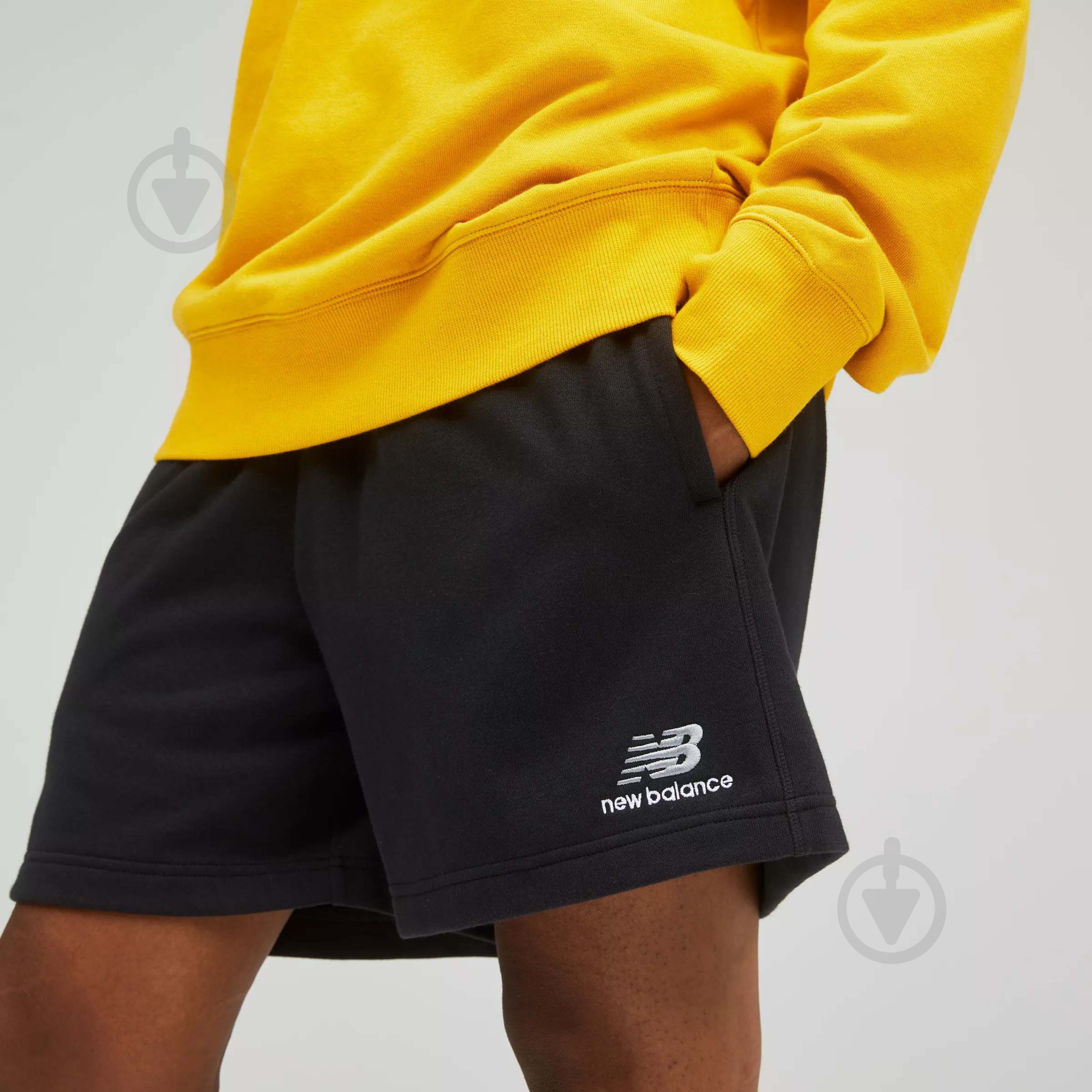 Шорты New Balance UNI-SSENTIALS US21500BK р. S белый - фото 6