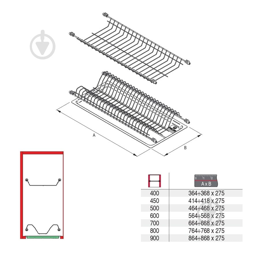 Сушилка для посуды Rejs WE06.0427.01.010 80 Standart белая - фото 2 Сушилка для посуды Rejs WE06.0427.01.010 80 Standart белая - фото 2