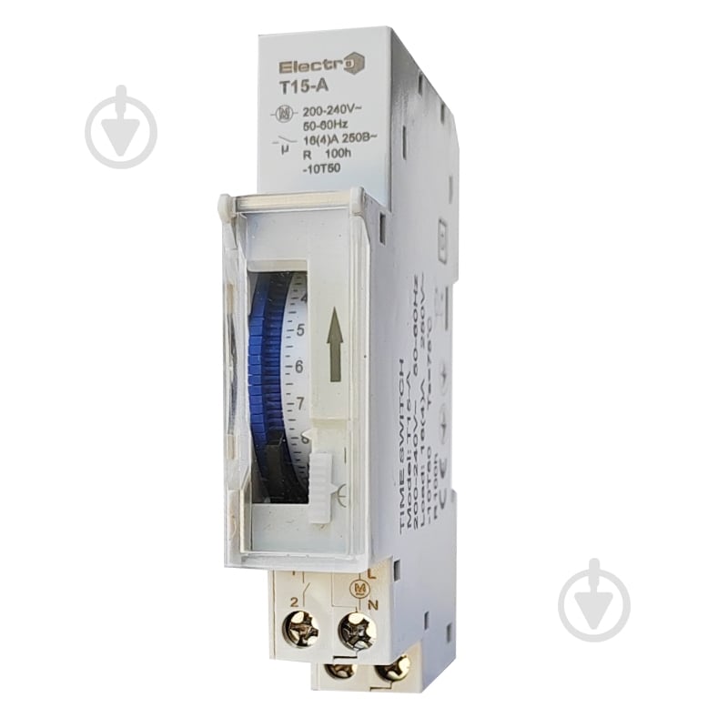 Таймер электромеханический ElectrO Т15-А с аккумулятором - фото 1 Таймер электромеханический ElectrO Т15-А с аккумулятором - фото 1
