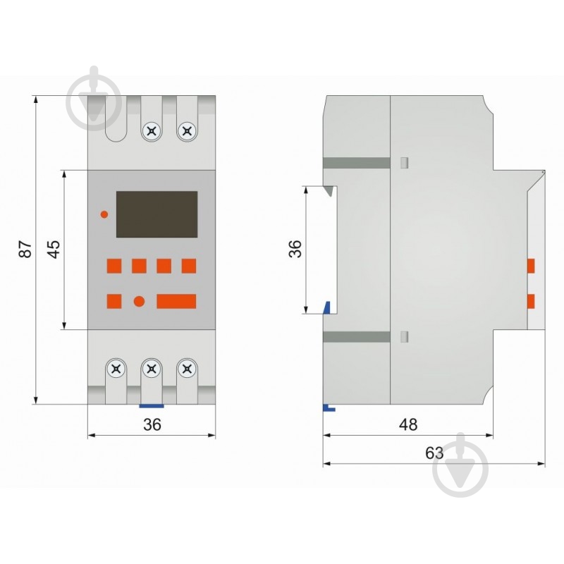 Таймер электронный ElectrO Т15 с аккумулятором 16А 230В THC15E - фото 2