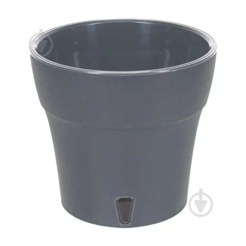 Вазон пластик Dali круглий антрацит 3,5 л Santino (2022981) - фото 1