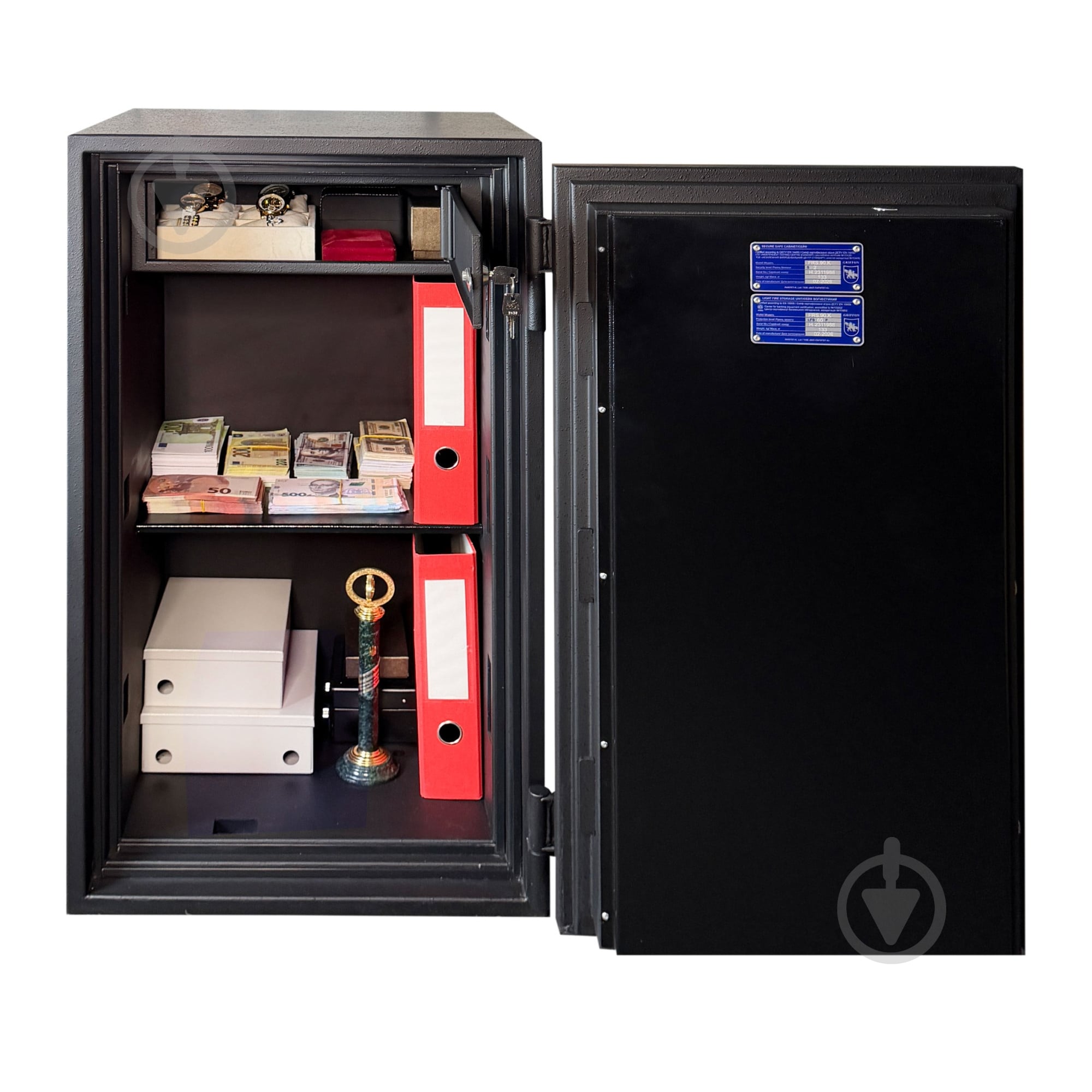 Сейф вогнетривкий Griffon FRS.90.K Black - фото 5