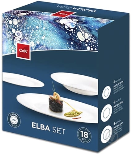 Сервиз столовый Cegeco Elba 18 предметов 1-000303 - фото 1 Сервиз столовый Cegeco Elba 18 предметов 1-000303 - фото 1