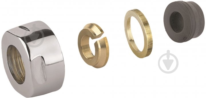 Гайка Carlo Poletti для мідної труби 16х3/4"EK хром (A33110BEK) - фото 1