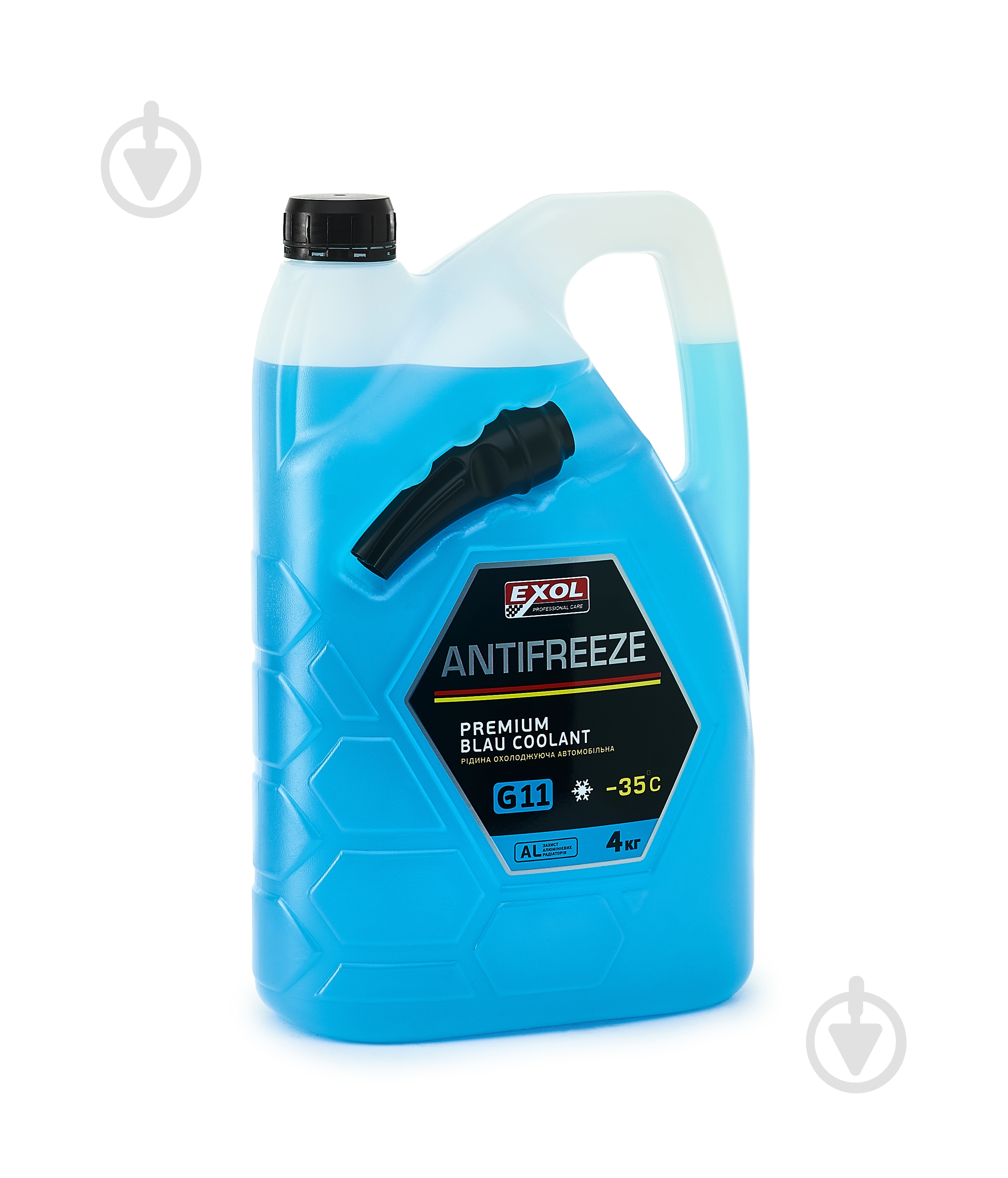 Антифриз EXOL Blau G11 G11 от -35 до +108 готовый 4 л голубой - фото 1 Антифриз EXOL Blau G11 G11 от -35 до +108 готовый 4 л голубой - фото 1