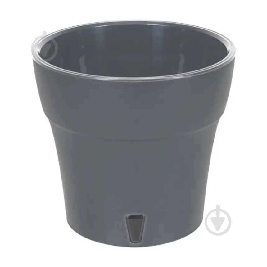 Вазон пластик Dali круглый антрацит 7,8 л Santino (2023001) - фото 1