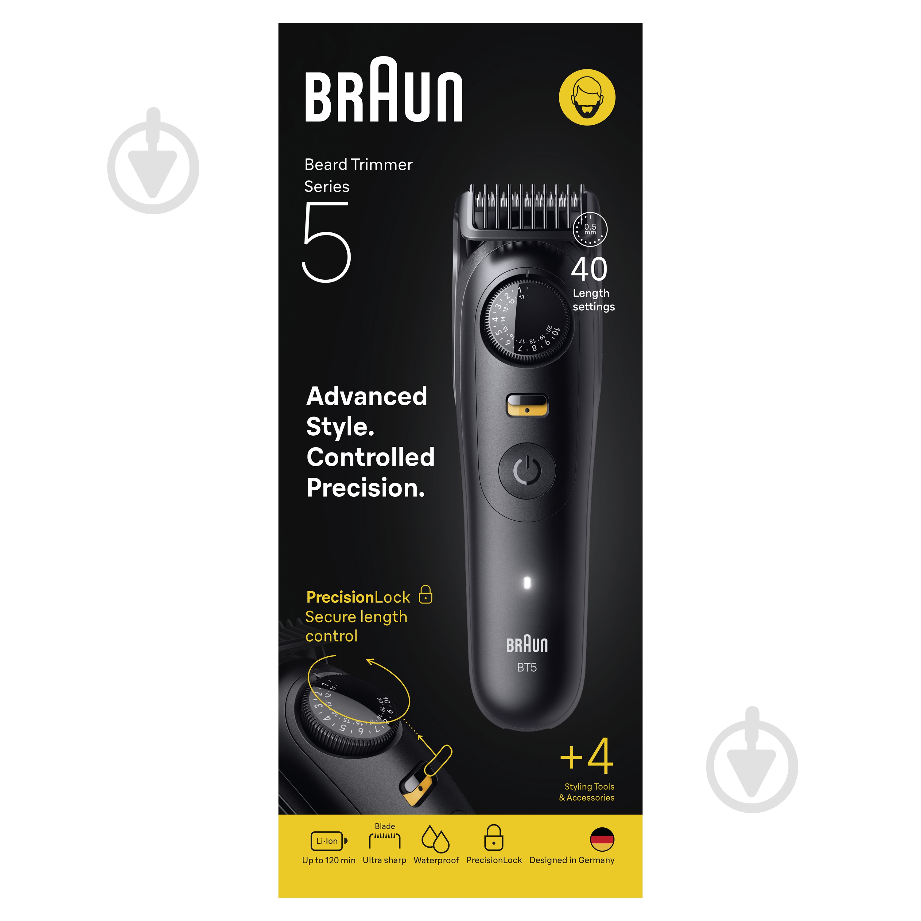 Тример для бороди Braun Series 5 BT5520 - фото 8 Тример для бороди Braun Series 5 BT5520 - фото 8