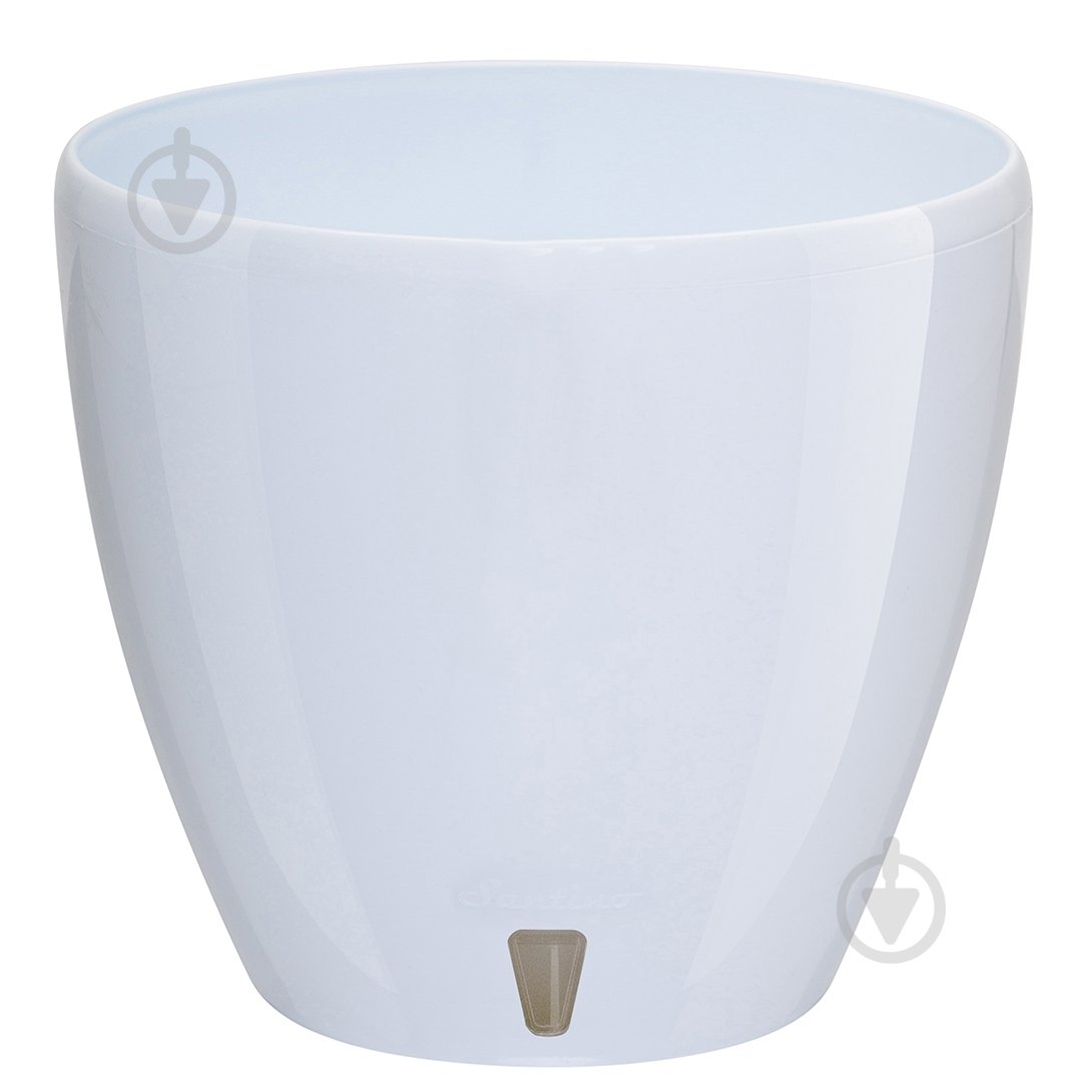 Вазон пластик Deco Twin круглий білий глянець 1,5 л Santino (2008862) - фото 1 Вазон пластик Deco Twin круглий білий глянець 1,5 л Santino (2008862) - фото 1