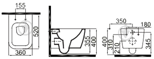 Чаша підвісного унітаза IDEVIT Halley 3204-2616 - фото 4