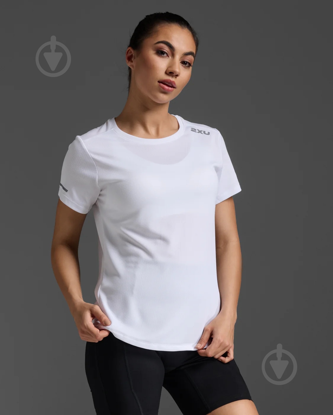 Футболка 2XU Aero Tee WR6565a_WHT/SRF р.XS білий - фото 2